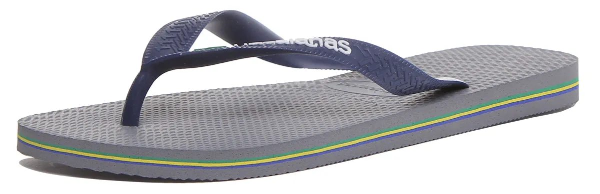 Havaianas Brasil Logo In Grey