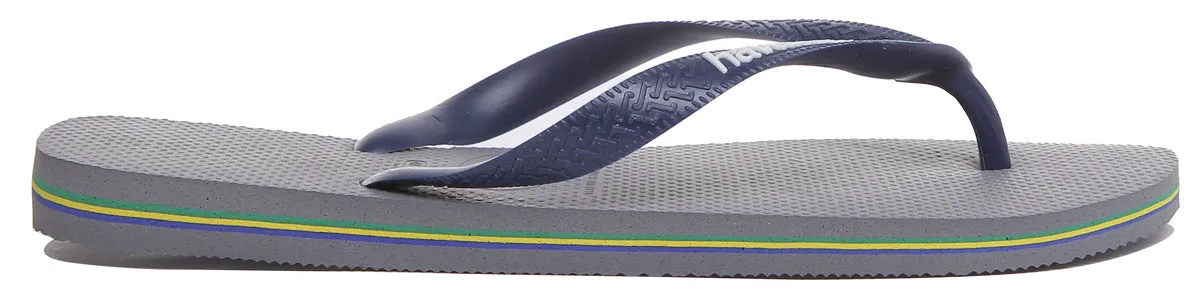 Havaianas Brasil Logo In Grey