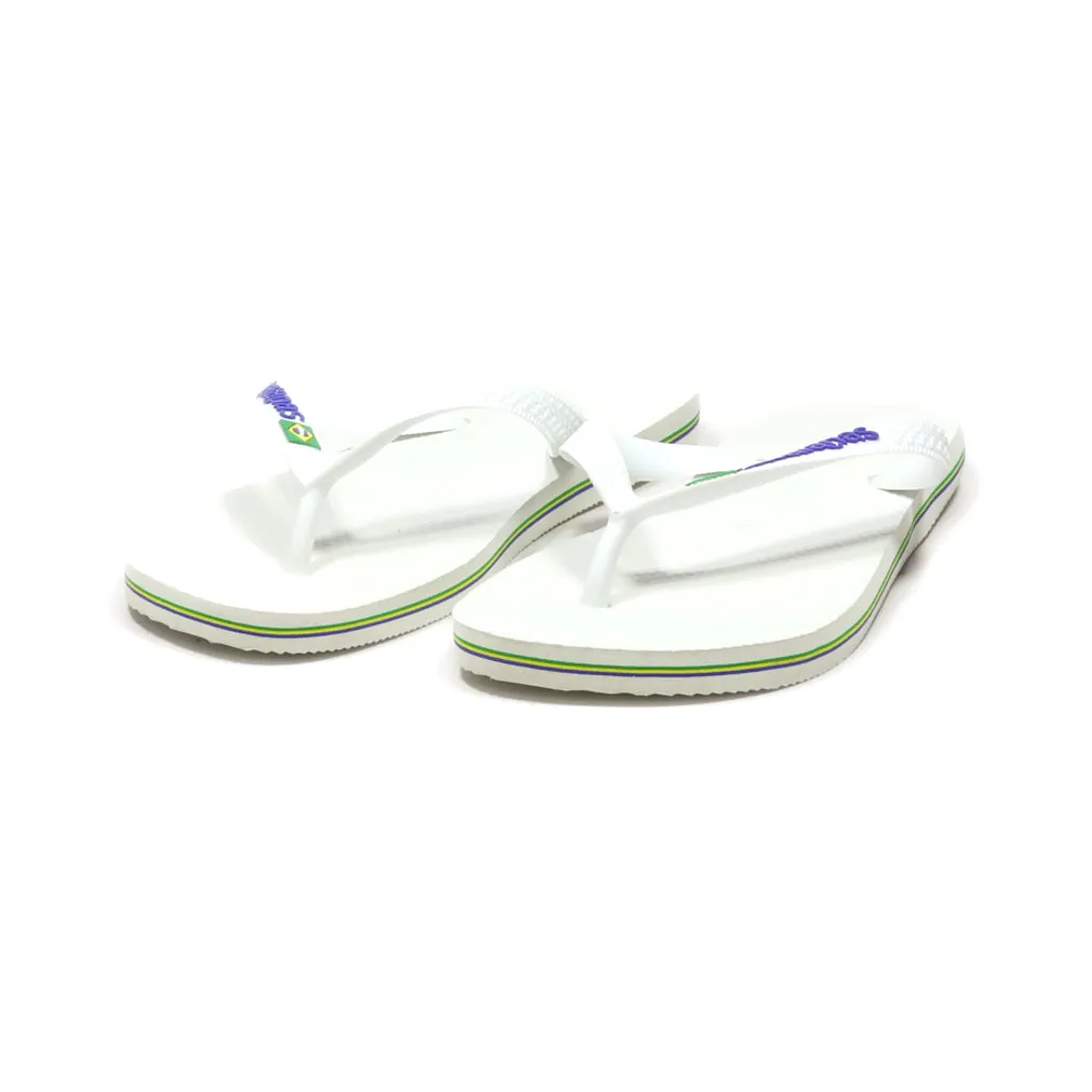 Havaianas Flip Flops Rubber White Colour For Women