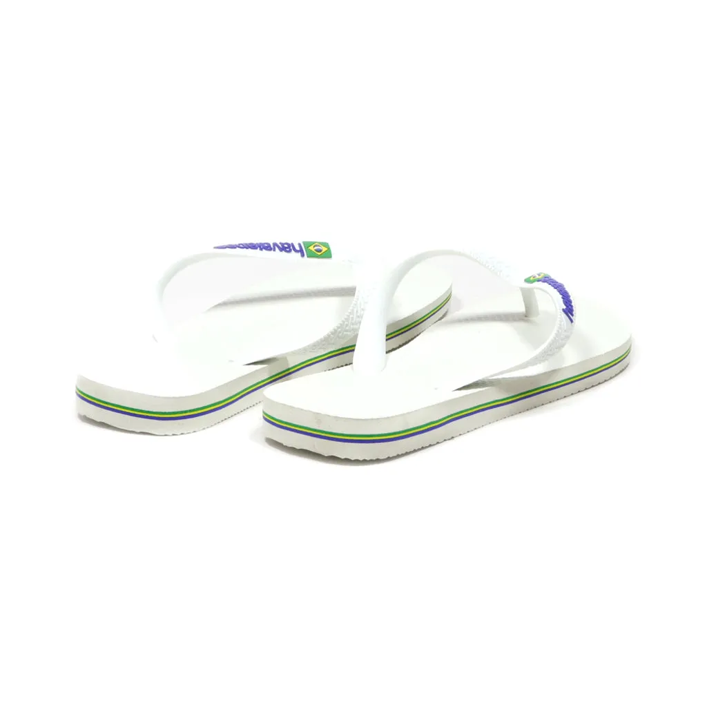 Havaianas Flip Flops Rubber White Colour For Women