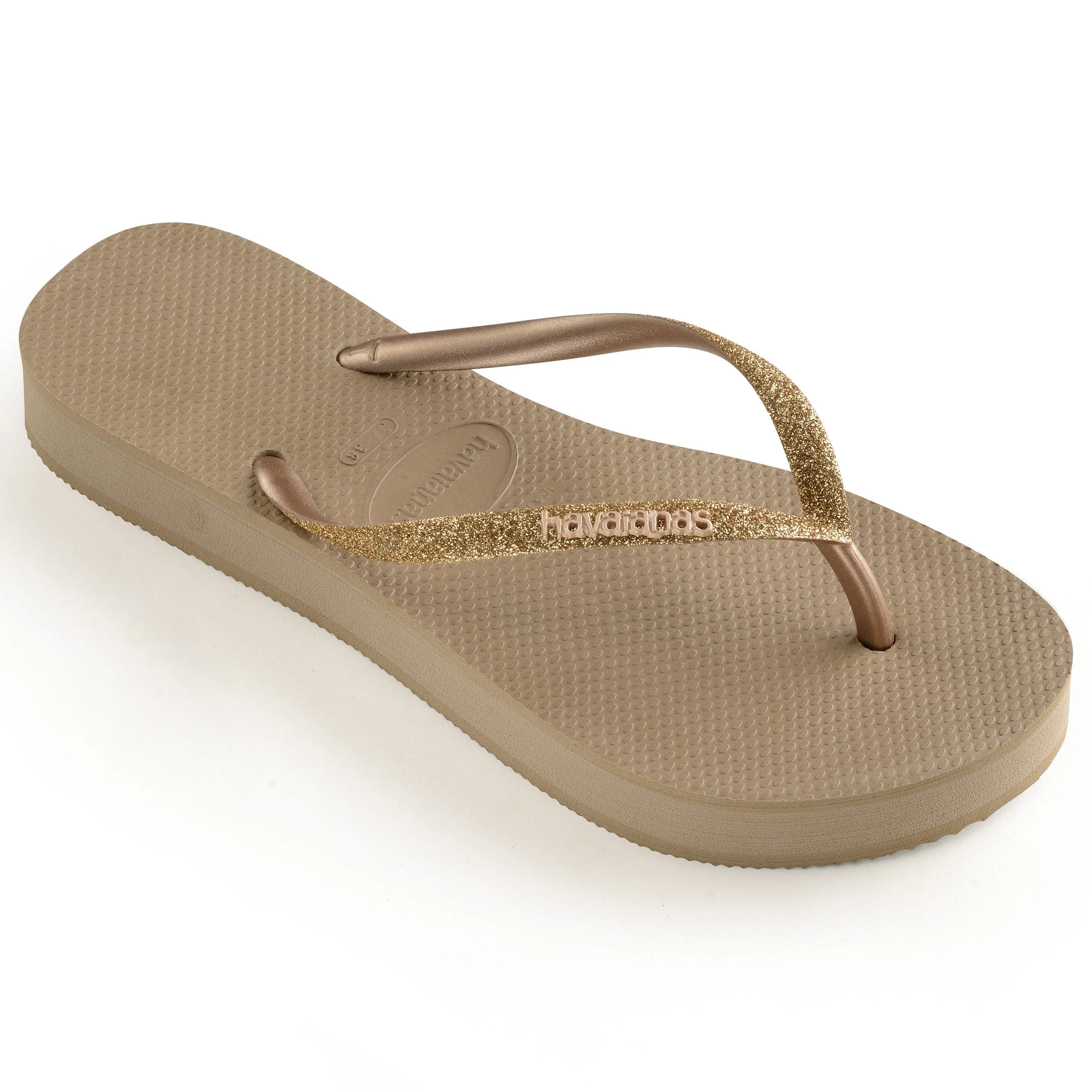 HAVAIANAS SLIM FLATFORM GLITTER