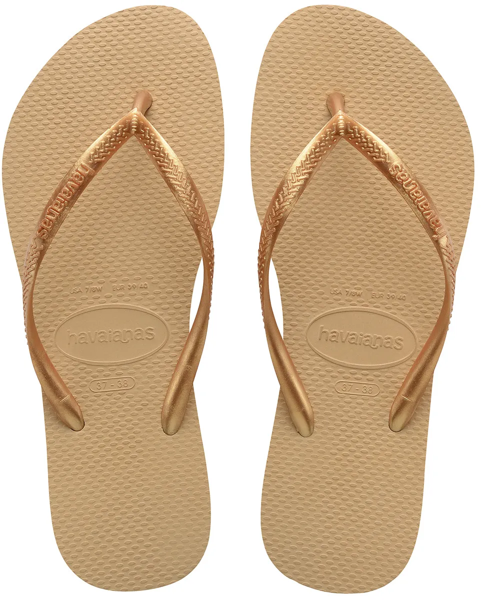 Havaianas Slim In Gold For Women