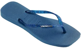 Havaianas Square Metallic In Blue Glitter For Women