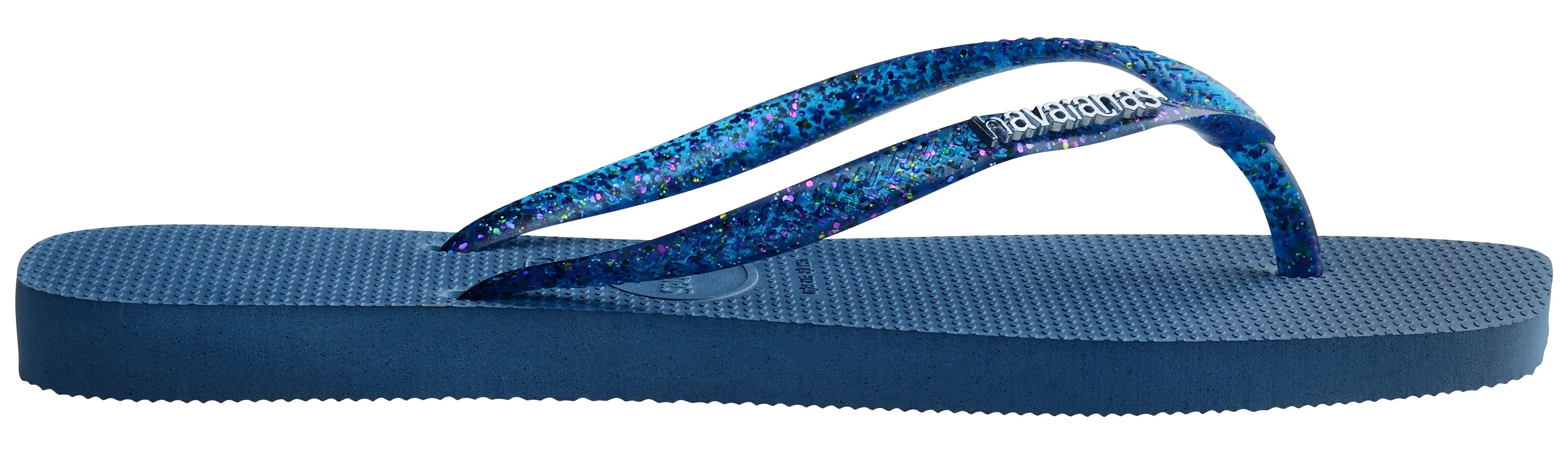 Havaianas Square Metallic In Blue Glitter For Women