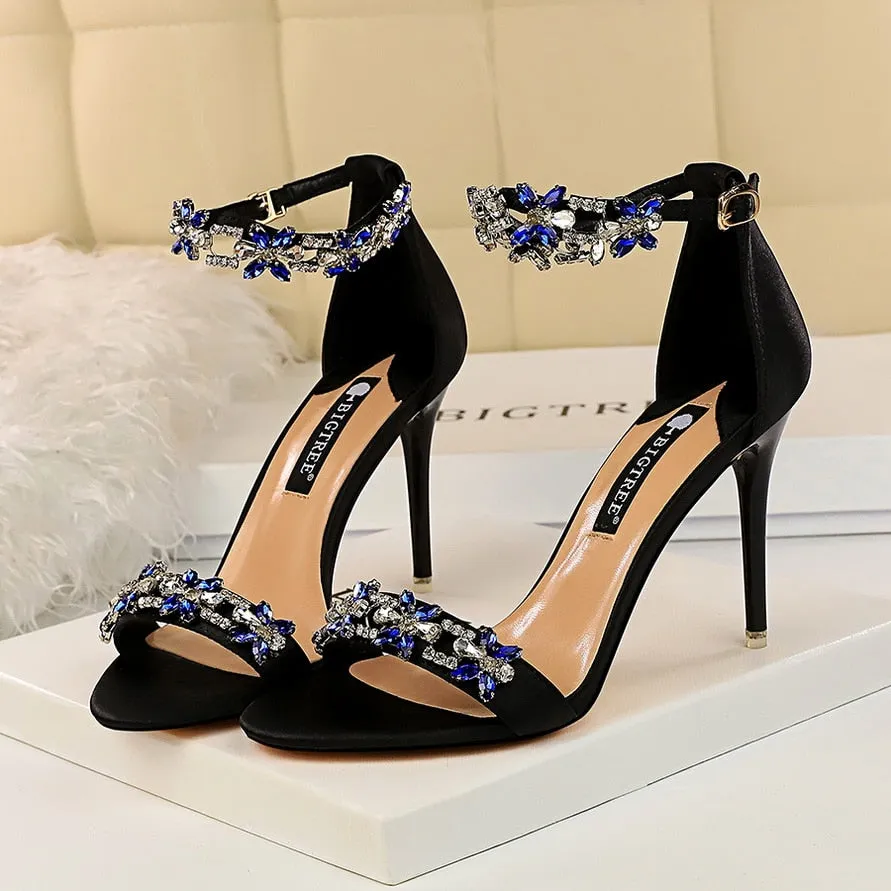 High Heels Crystal Sandals Wedding Bridal Stiletto Heels