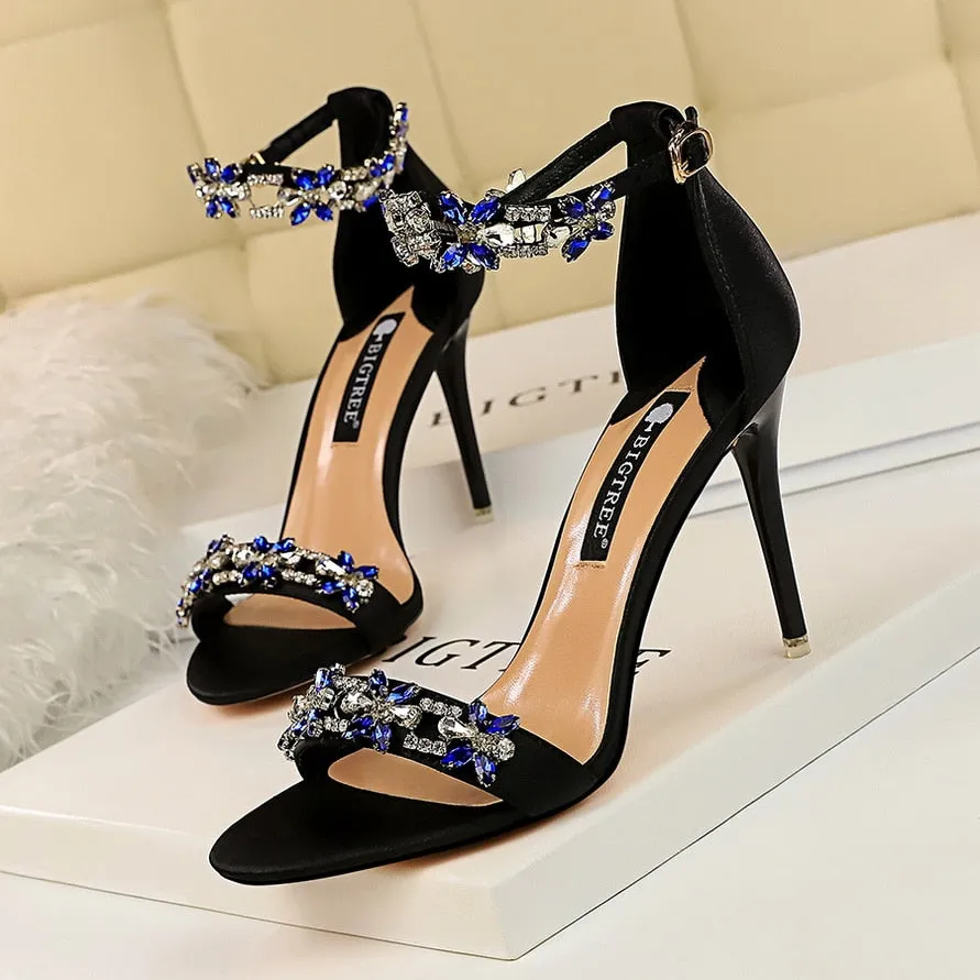 High Heels Crystal Sandals Wedding Bridal Stiletto Heels