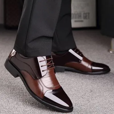 High Quality PU Leather Oxford Business Men Shoes