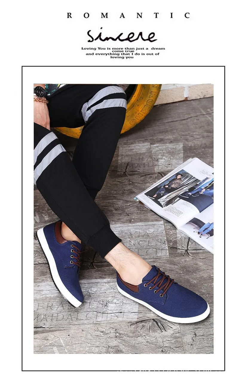 Hnzxzm Fashion Canvas Shoes Men Brand Shoes Breathable Flat Soft Comfortable Men's Casual Shoes Classic Male Brand Footwear A317