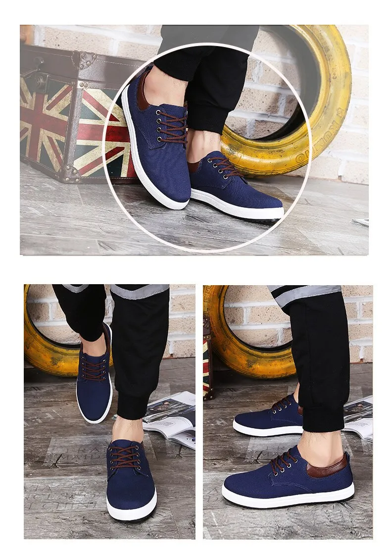 Hnzxzm Fashion Canvas Shoes Men Brand Shoes Breathable Flat Soft Comfortable Men's Casual Shoes Classic Male Brand Footwear A317