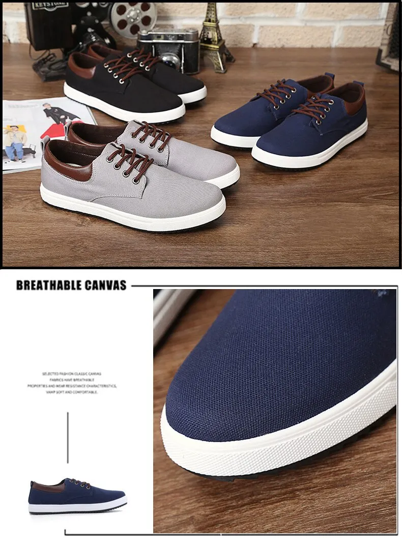 Hnzxzm Fashion Canvas Shoes Men Brand Shoes Breathable Flat Soft Comfortable Men's Casual Shoes Classic Male Brand Footwear A317