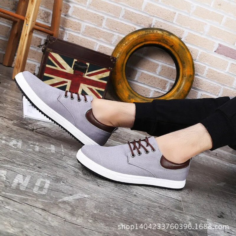 Hnzxzm Fashion Canvas Shoes Men Brand Shoes Breathable Flat Soft Comfortable Men's Casual Shoes Classic Male Brand Footwear A317