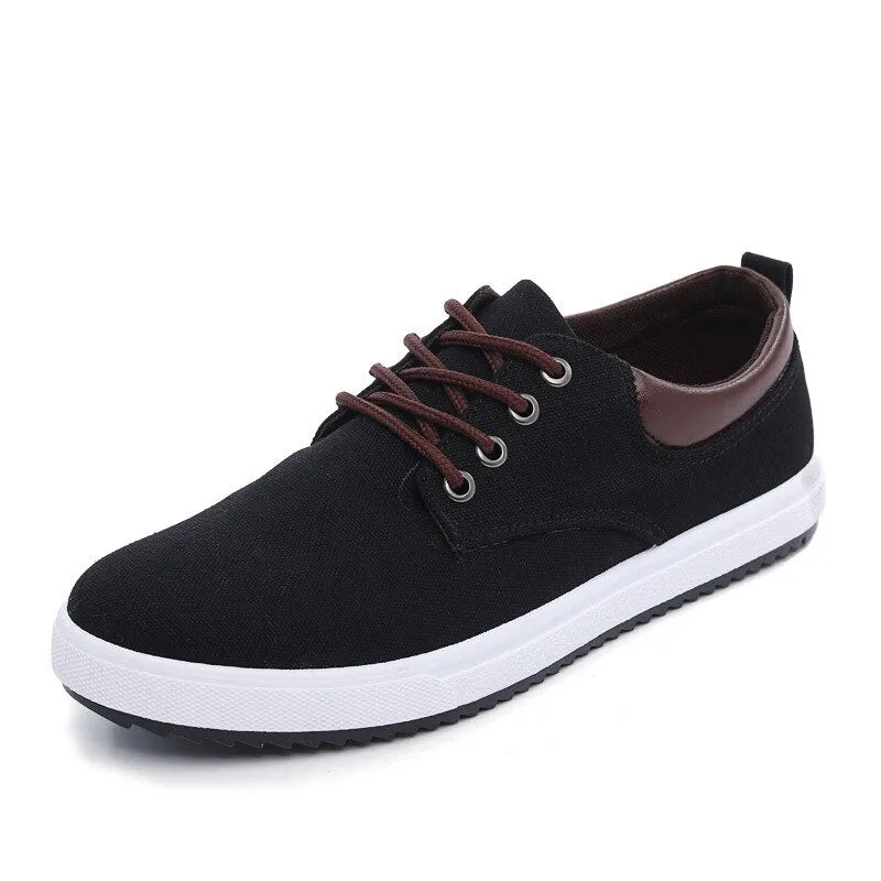 Hnzxzm Fashion Canvas Shoes Men Brand Shoes Breathable Flat Soft Comfortable Men's Casual Shoes Classic Male Brand Footwear A317