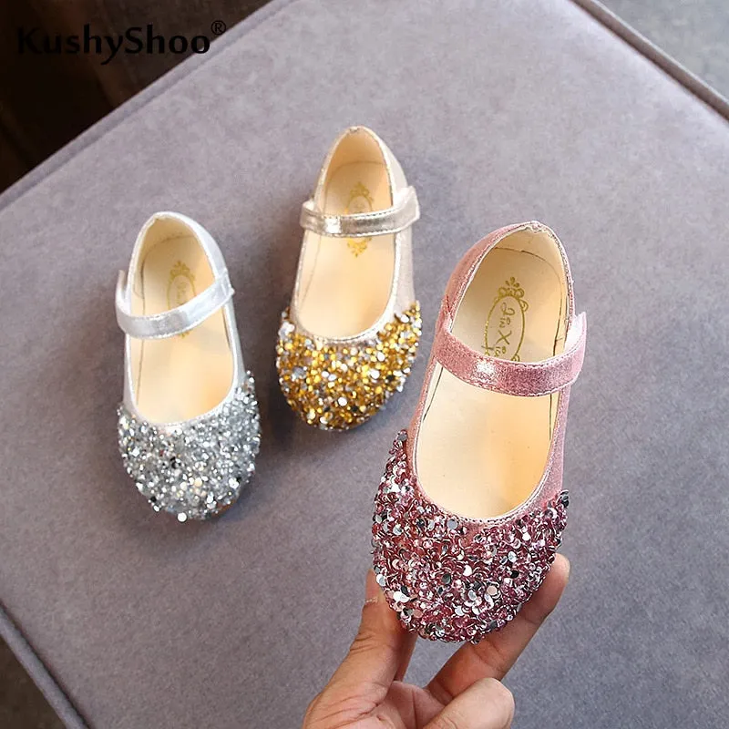 Kids Girls Glitter Princess Shoes/Sandals