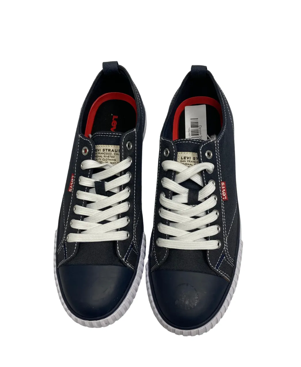 Levi's Men's Navy and White Sneakers