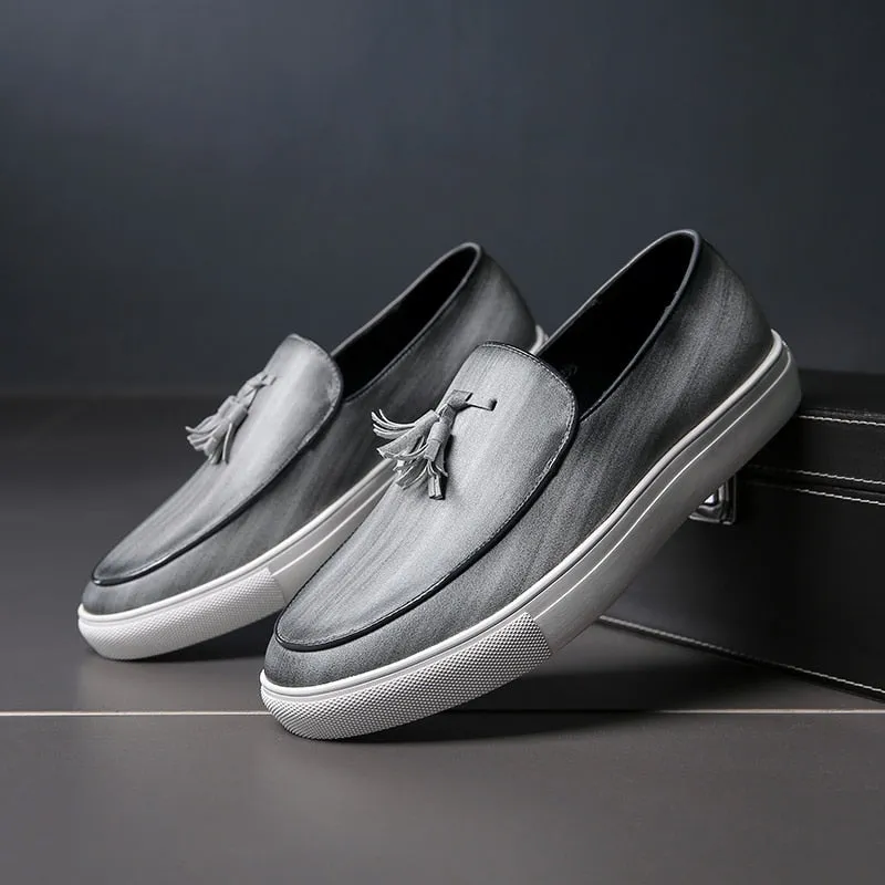 Men Casual Leather Loafers Shoes