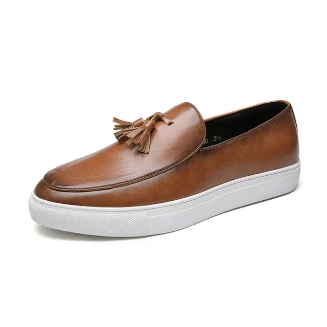 Men Casual Leather Loafers Shoes