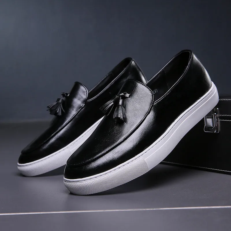 Men Casual Leather Loafers Shoes