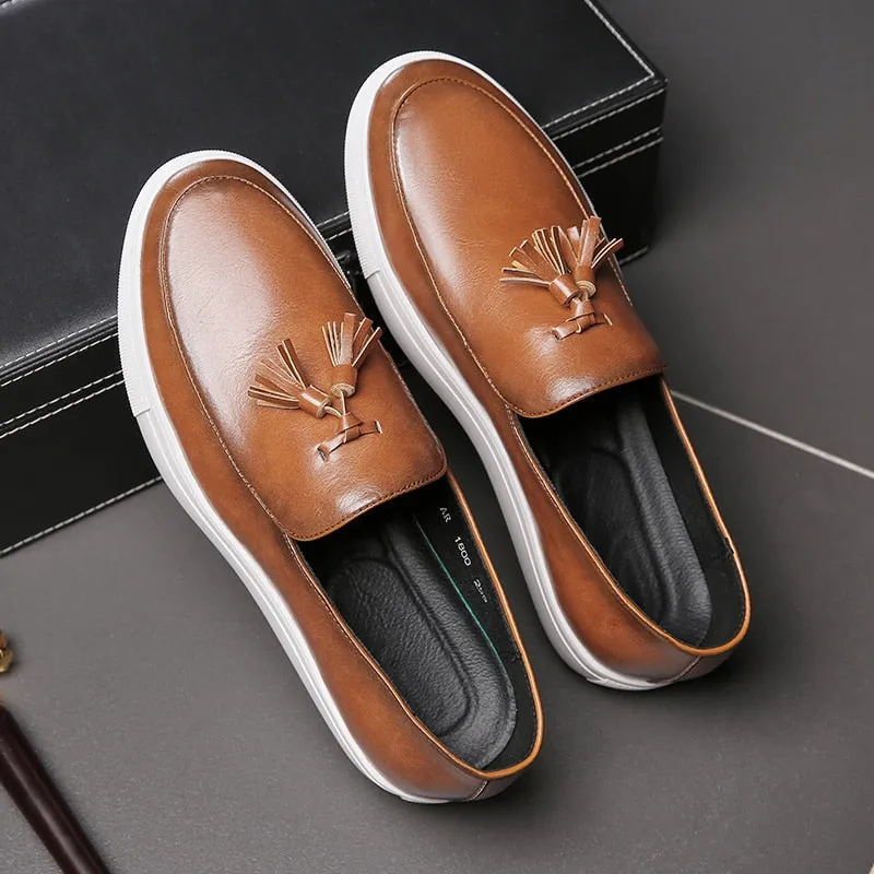 Men Casual Leather Loafers Shoes