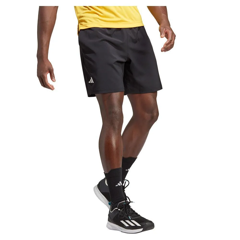 Men's Club Stretch Woven 7 Inch Tennis Shorts Black