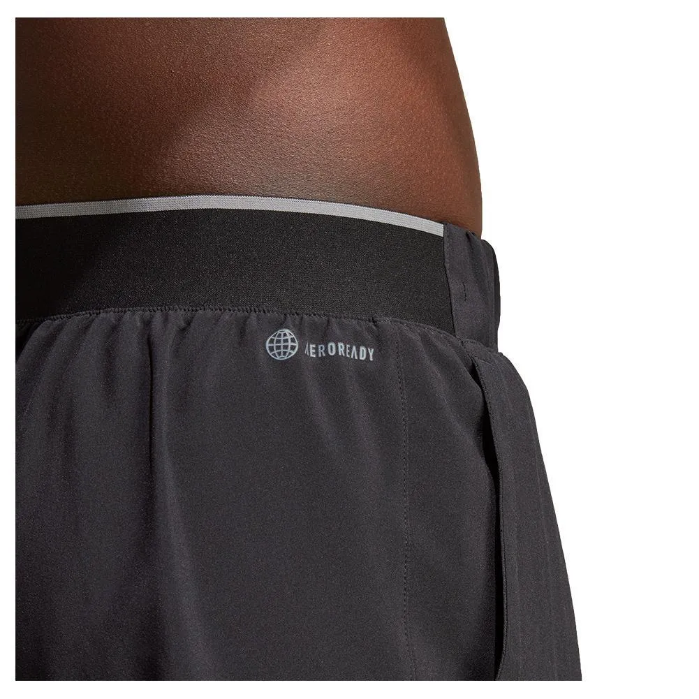 Men's Club Stretch Woven 7 Inch Tennis Shorts Black