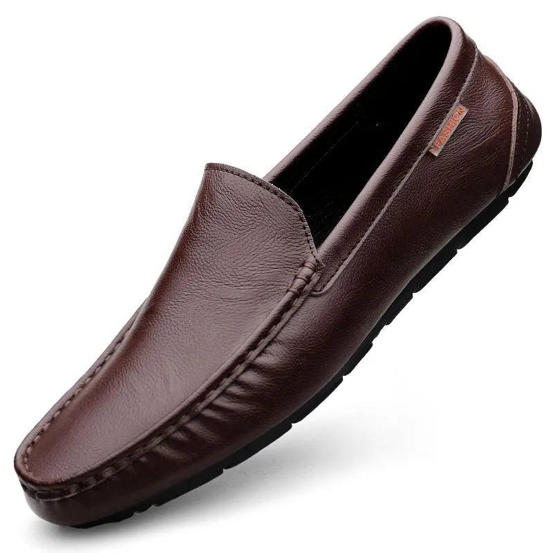 Mens Loafers Moccasins Breathable Slip On Italian Style...