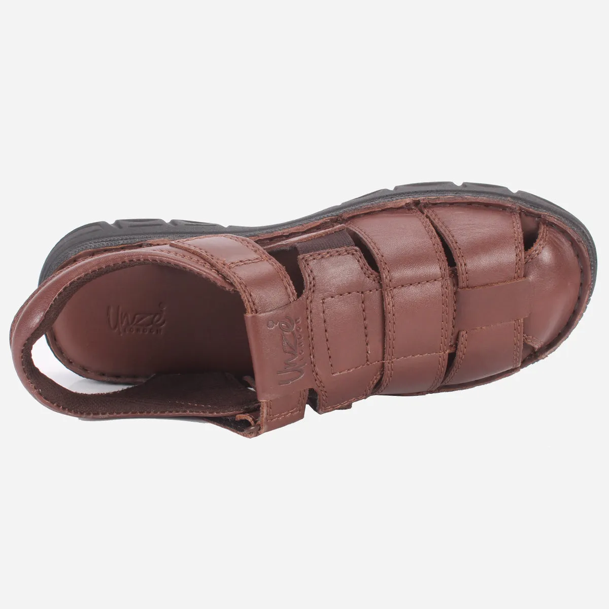 Mens "COHEAN" Comfy Leather Summer Sandals