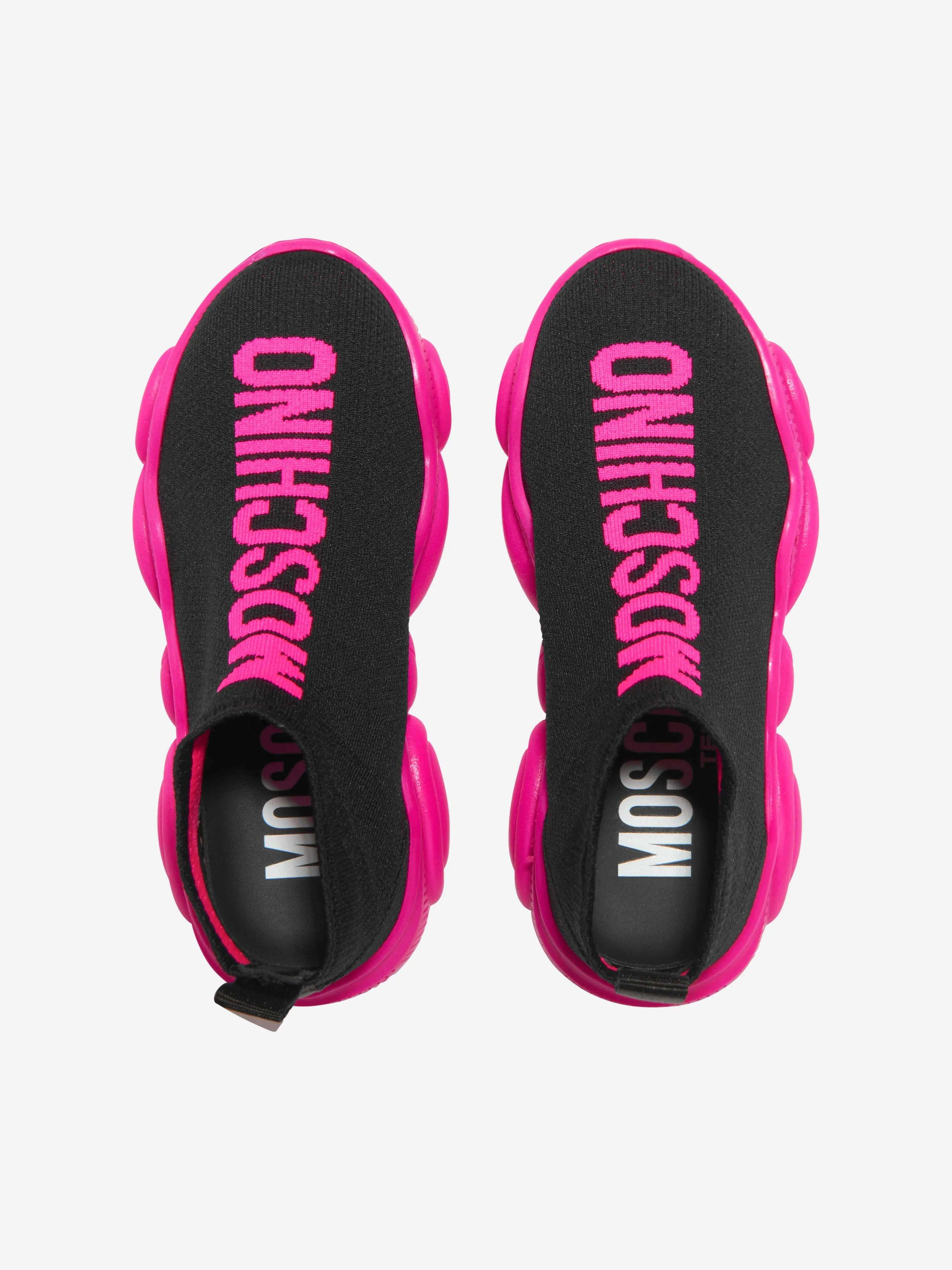 Moschino Girls Logo Sock Trainers