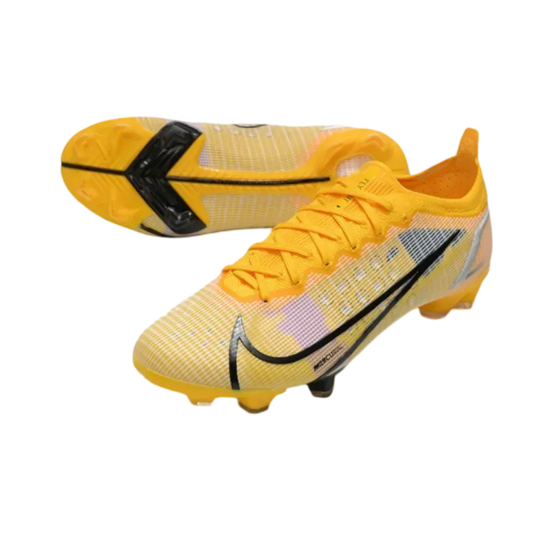 Nike Mercurial Vapor 14 Elite FG Yellow Black - Goatkits Boots