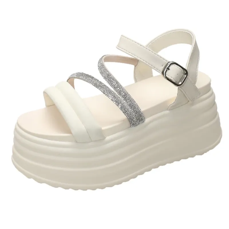 Pearl Radiance Platform Sandals