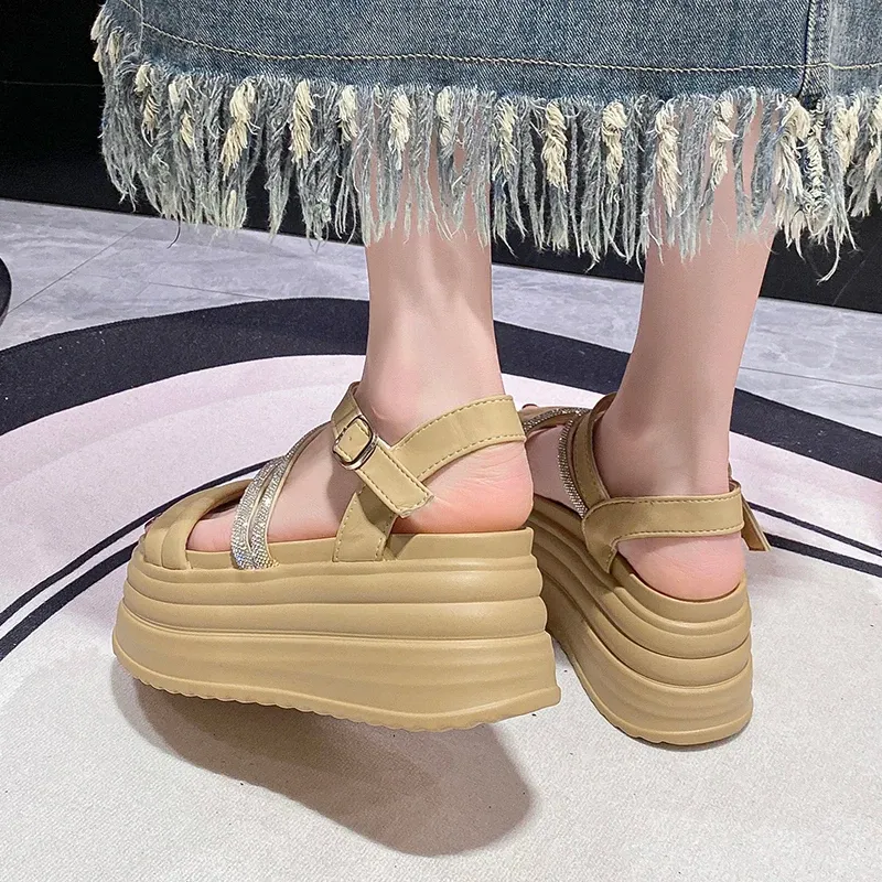 Pearl Radiance Platform Sandals