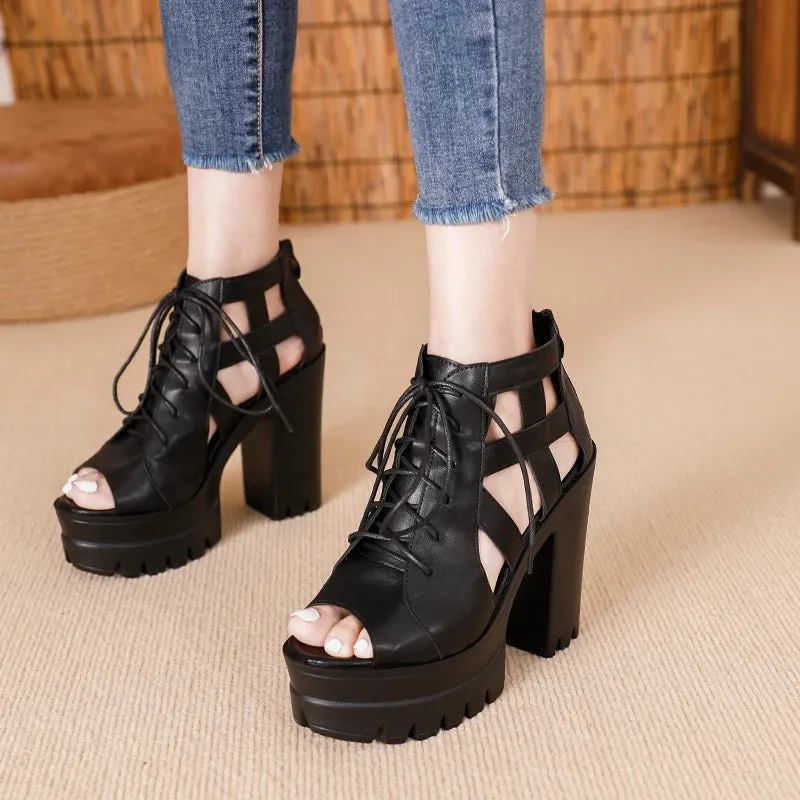 Peekaboo Pinnacle Heels