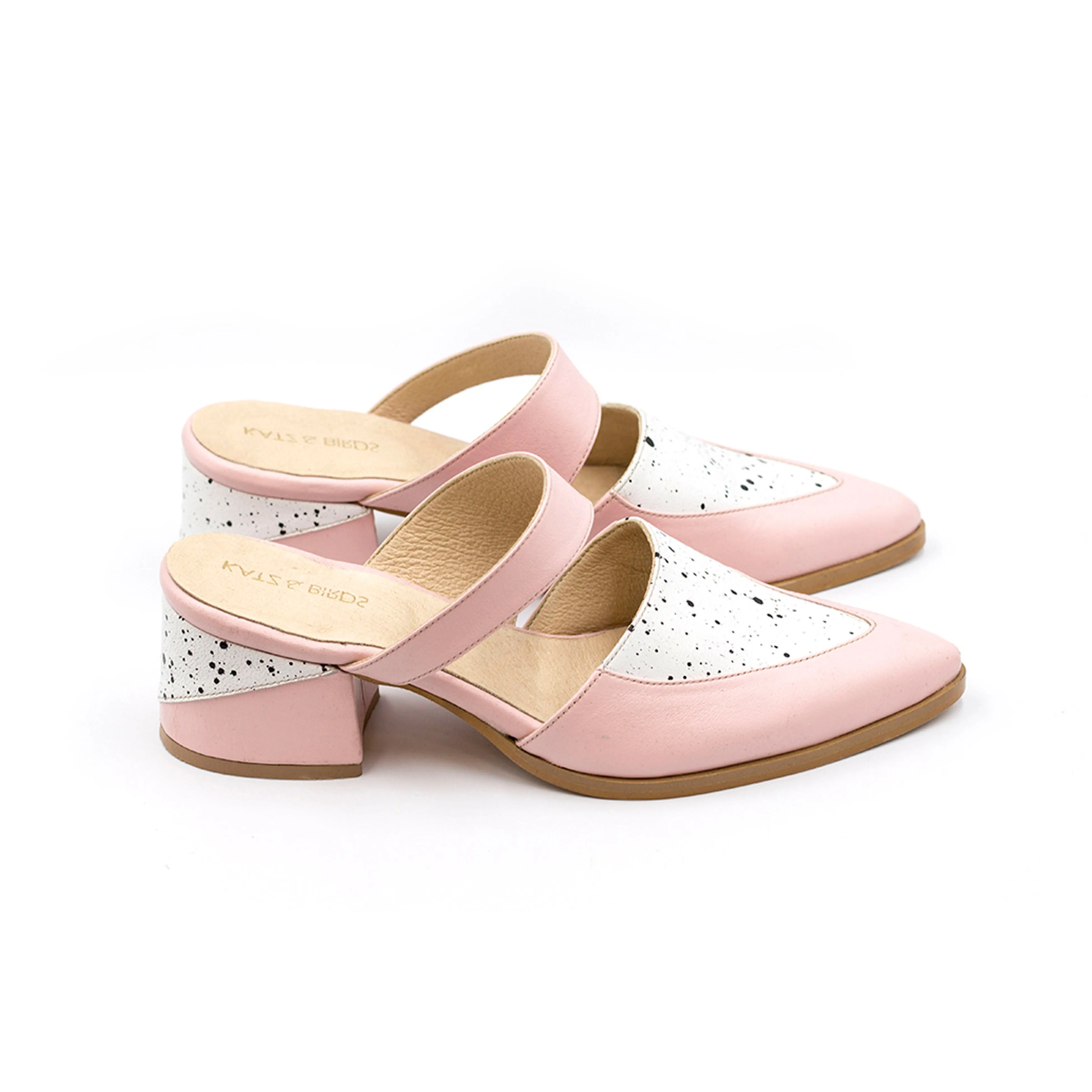 Pink Pointed Toe Mules - Bermuda