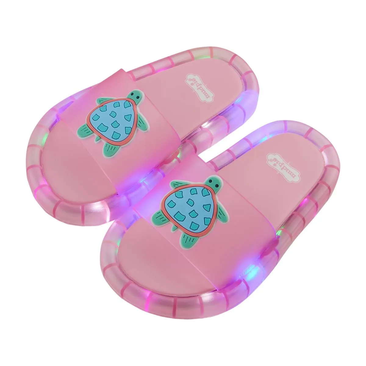 Pink Turtle Light Up Sandals