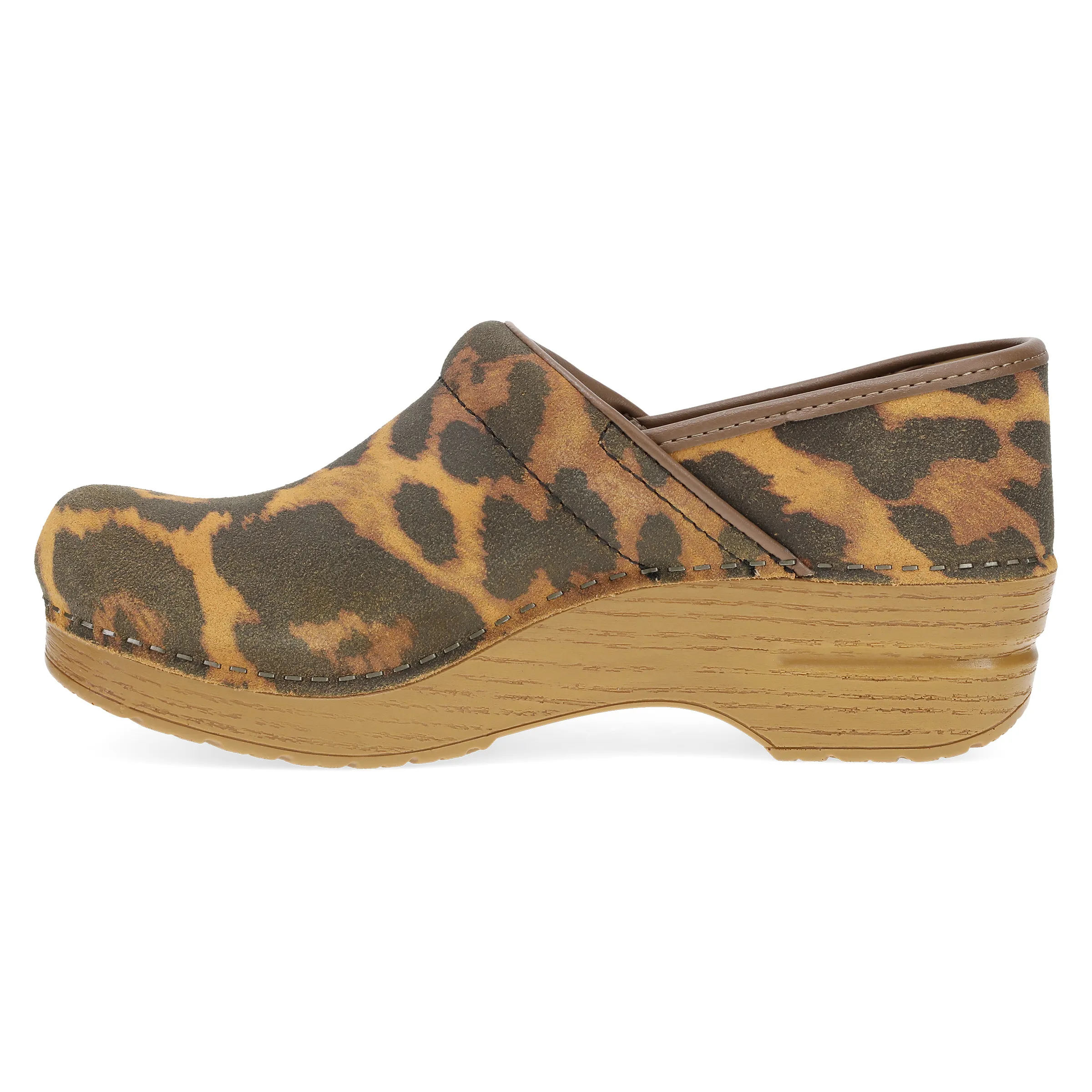 Professional Tan Leopard Suede