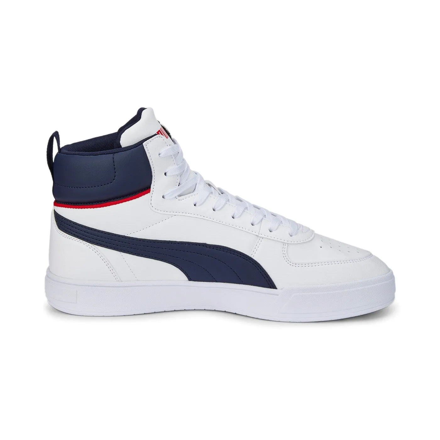 Puma scarpa sneakers alta da uomo Caven Mid 385843 03 bianco-blu-rosso