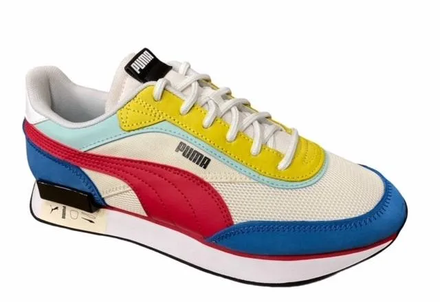 Puma scarpa sneakers da uomo Future Rider Icons 380723 01 caramello giallo celeste