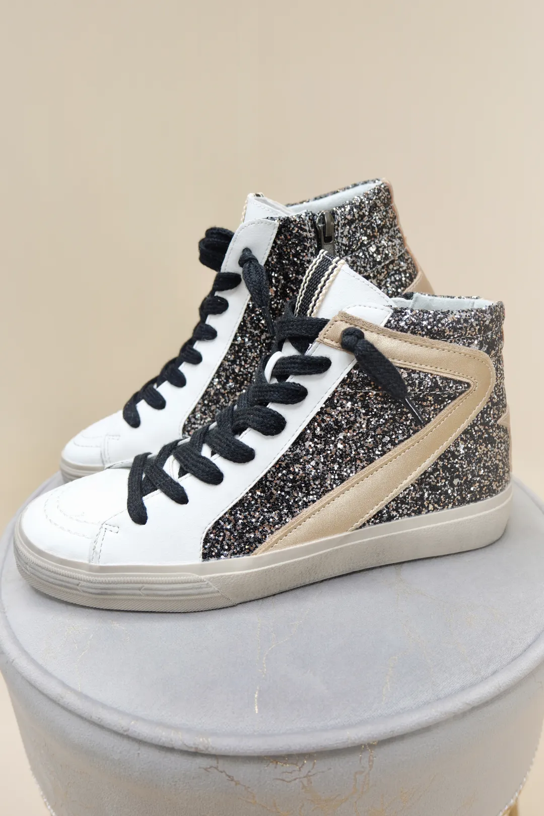 Rooney Black High Top Sneakers