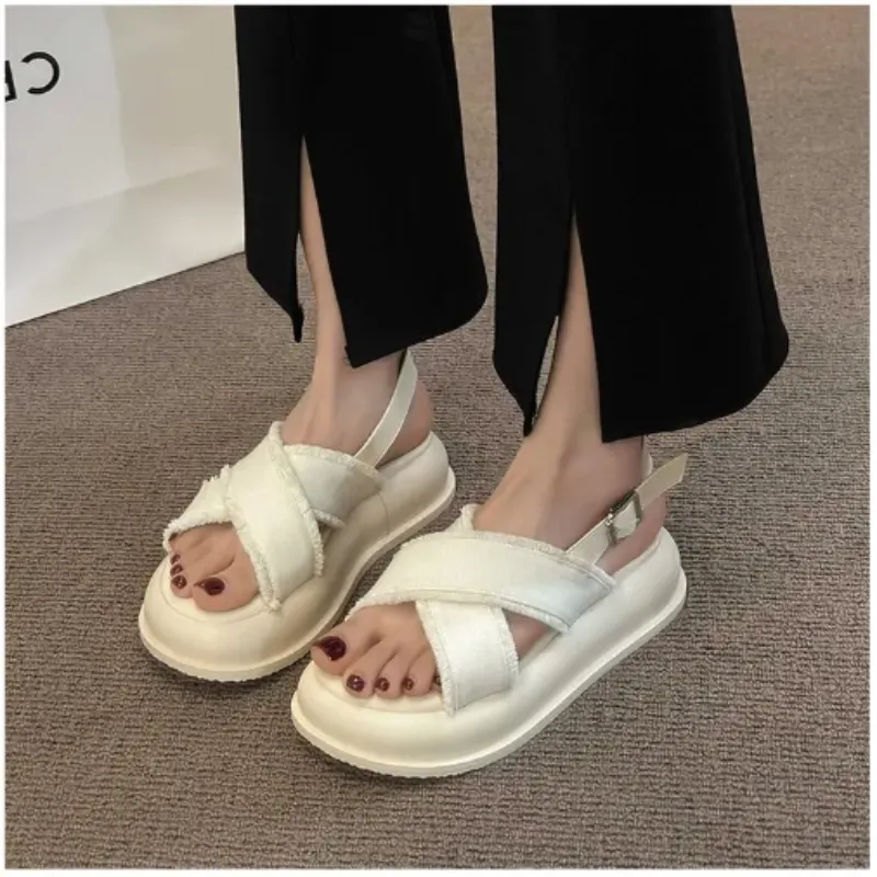 Sabrina Denim Sandals