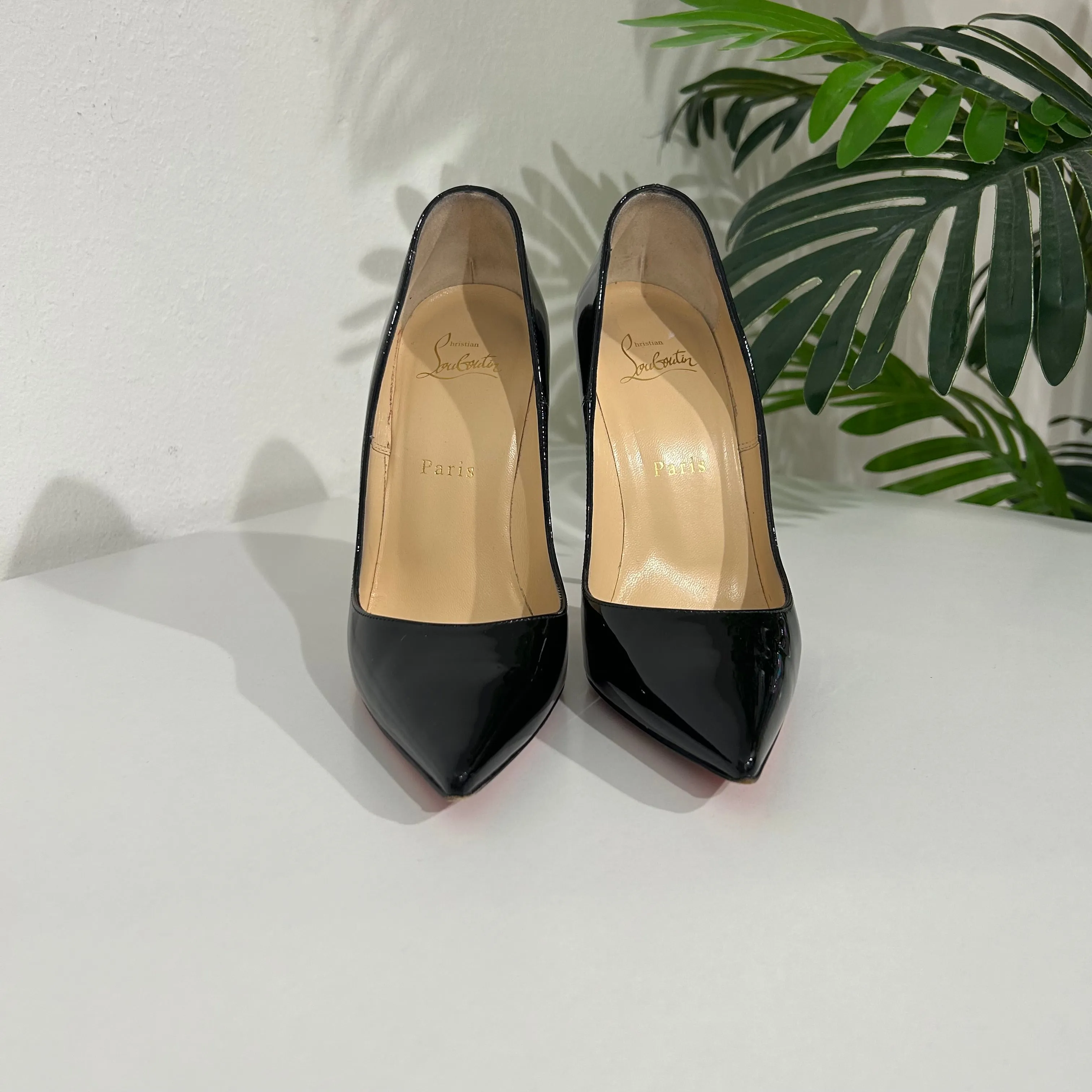 Sale! Christian Louboutin Black Patent So Kate 120