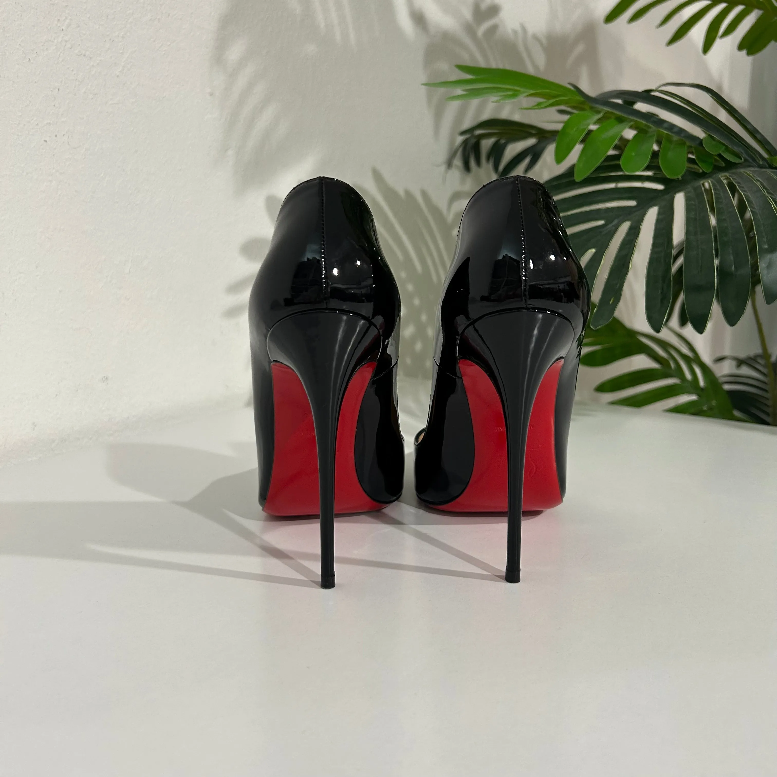 Sale! Christian Louboutin Black Patent So Kate 120