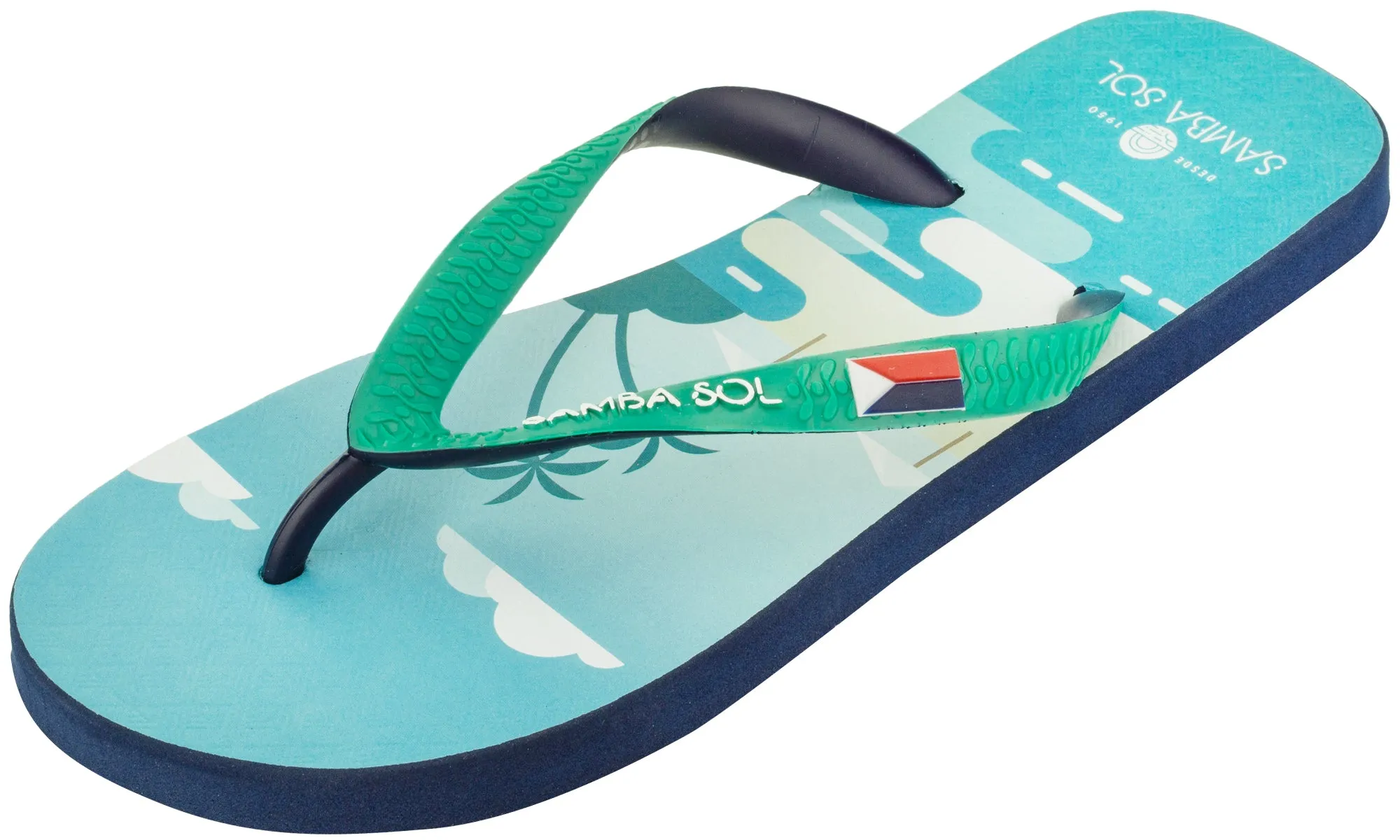 Samba Sol Men's Beach Collection Flip Flops - St Martin