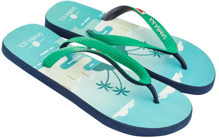 Samba Sol Men's Beach Collection Flip Flops - St Martin