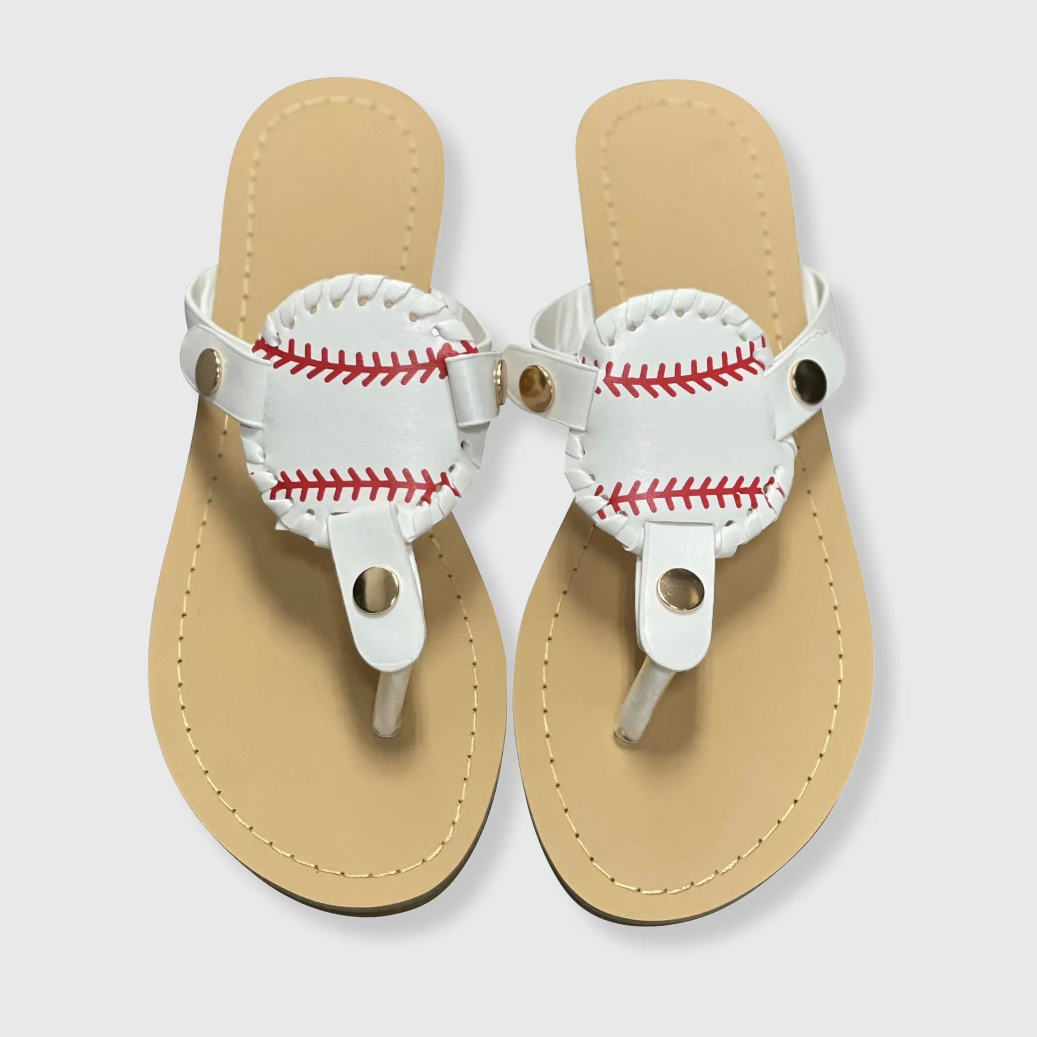 Sandals Women Baseball Flip Flops