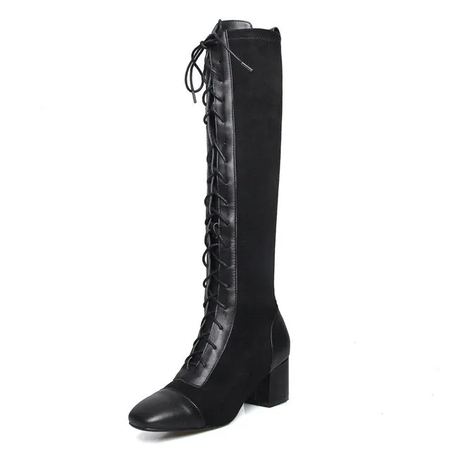 Santy Women's Leather knee high Boots