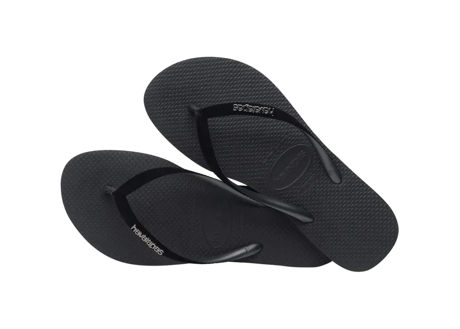 Slim Velvet Flip Flops