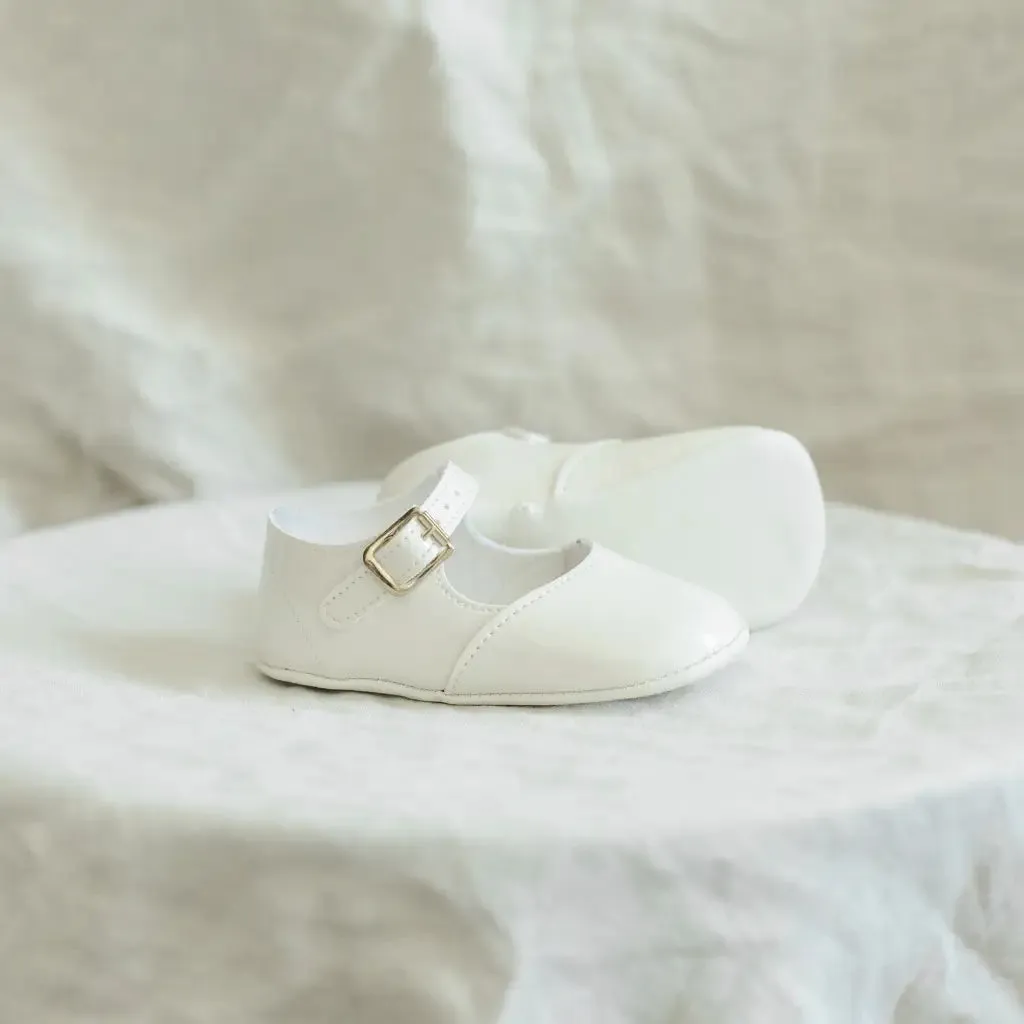 Soft Soled Mary Jane | Ivory Patent