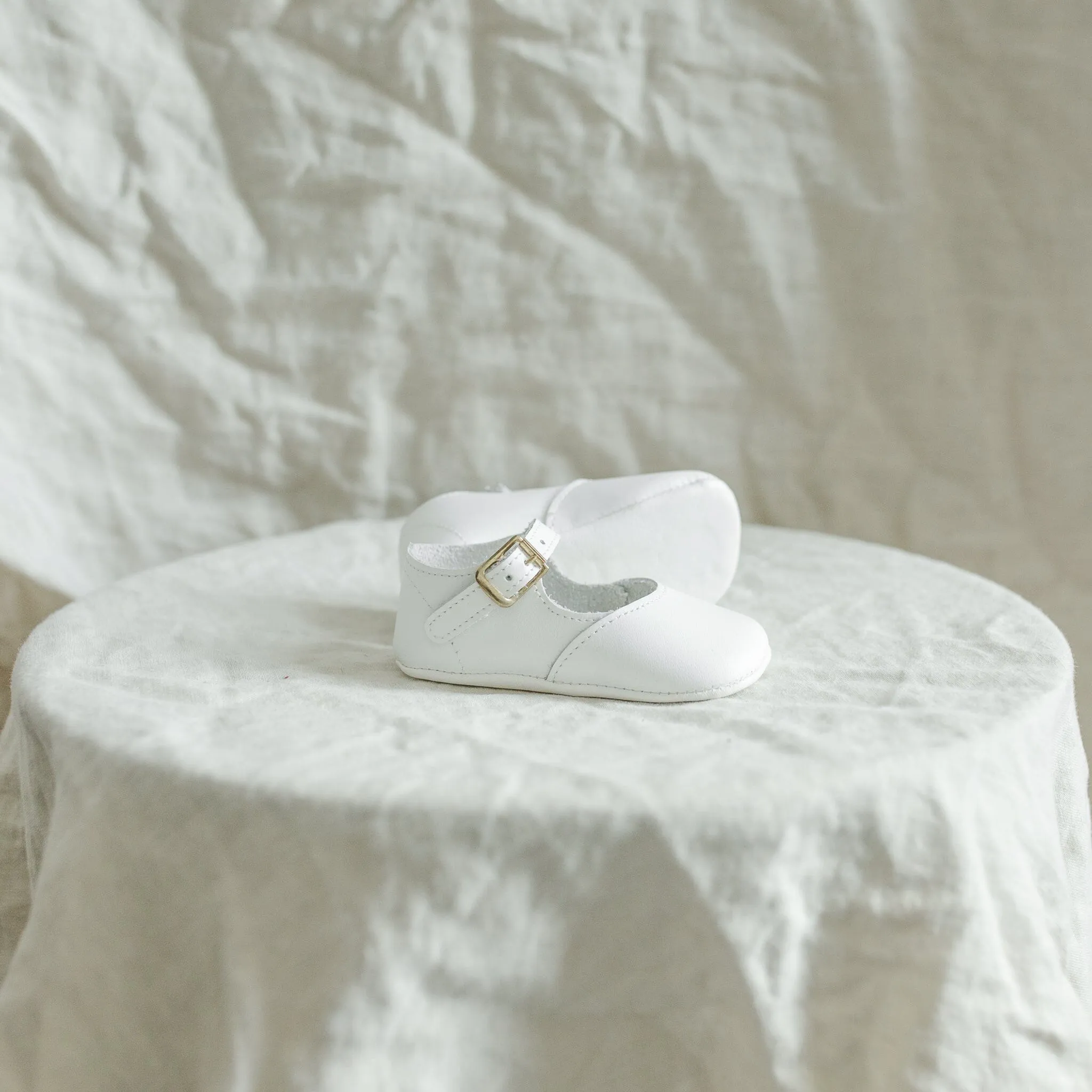 Soft Soled Mary Jane | White