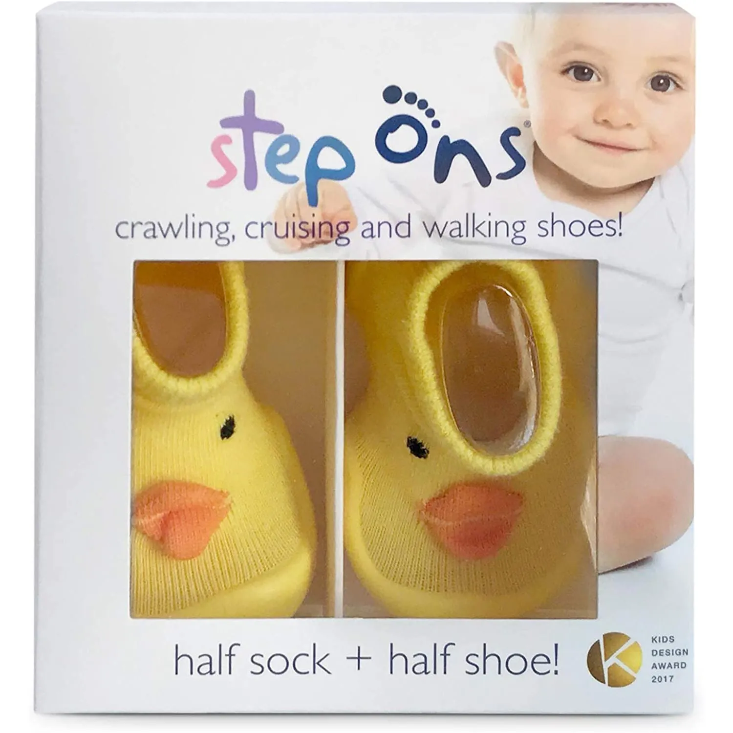 Step Ons Baby Sock Shoe (Yellow Chick)