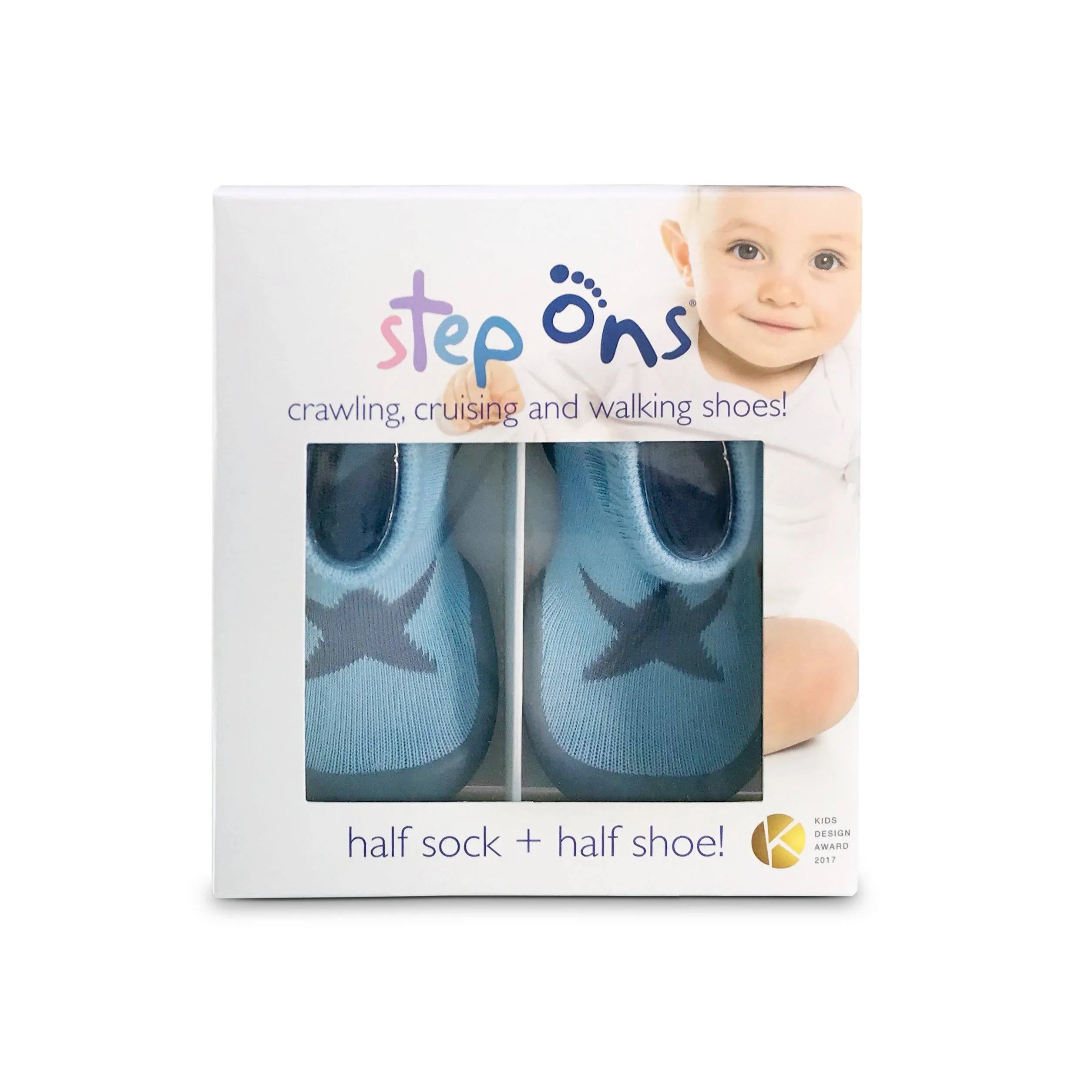 Step Ons Crawling, Cruising, Pre-Walking Baby Sock Shoe SS21B