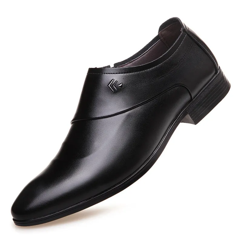 Summer Breathable Men's British Leather Shoes